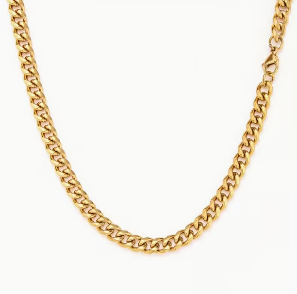 Daisy Philip 5mm Gold Stainless Steel Chain