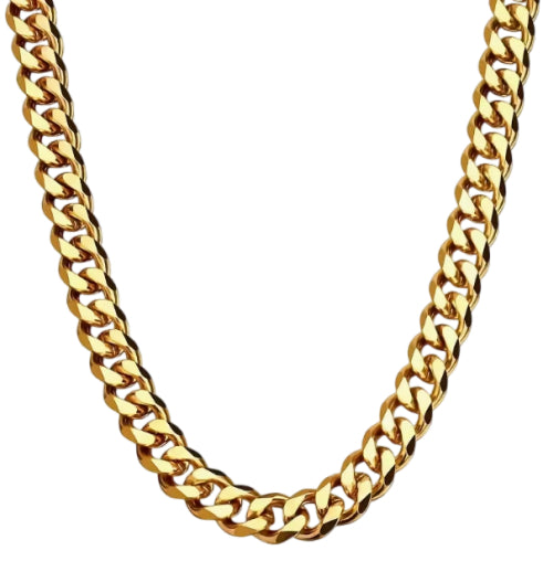 Daisy Philip 10mm Gold cuban link chain