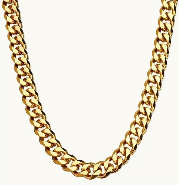 Daisy Philip 10mm Gold cuban link chain